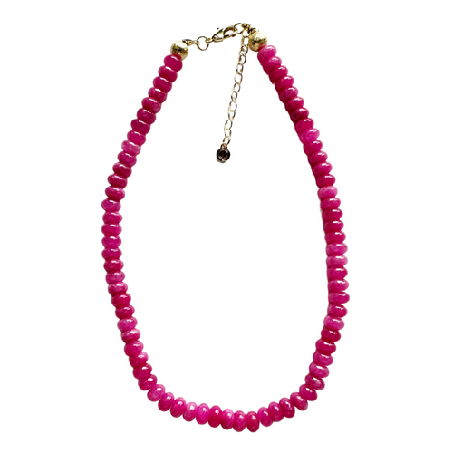 Caryn Lawn Palermo Necklace Hot Pink