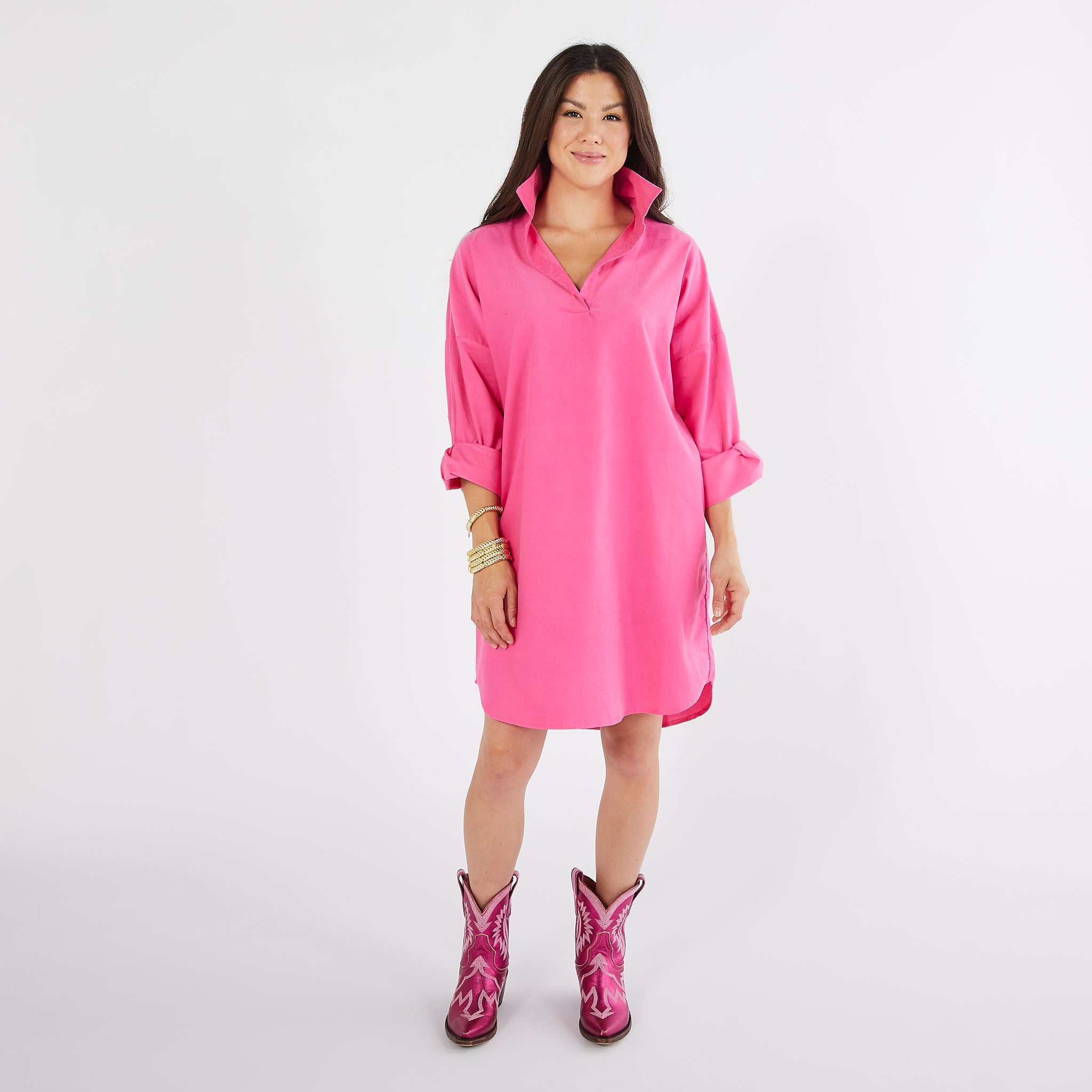 Preppy Dress Corduroy Pink | Caryn Lawn Preppy Dress Corduroy Pink | Caryn Lawn