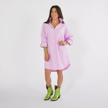 Load image into Gallery viewer, Caryn Lawn Preppy Dress Corduroy Lavender
