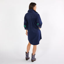 Load image into Gallery viewer, Caryn Lawn Preppy Dress Corduroy Navy