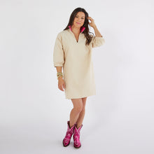 Load image into Gallery viewer, Caryn Lawn Betsy Collar Corduroy Dress Camel