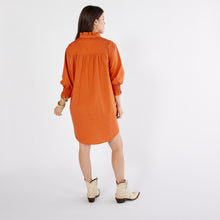 Load image into Gallery viewer, Caryn Lawn Kimberly Game Day Dress Burnt Orange