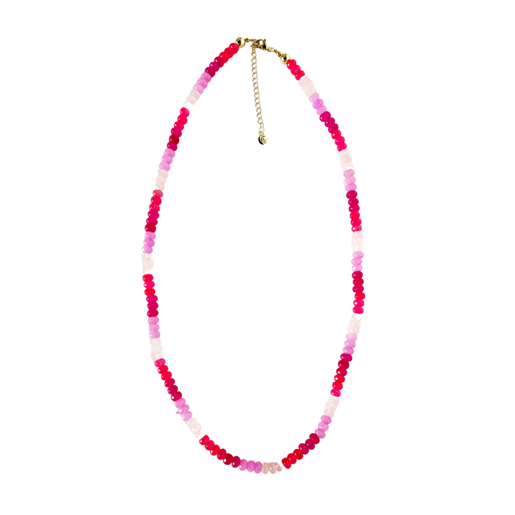 Caryn Lawn Palermo Necklace Long Pinks