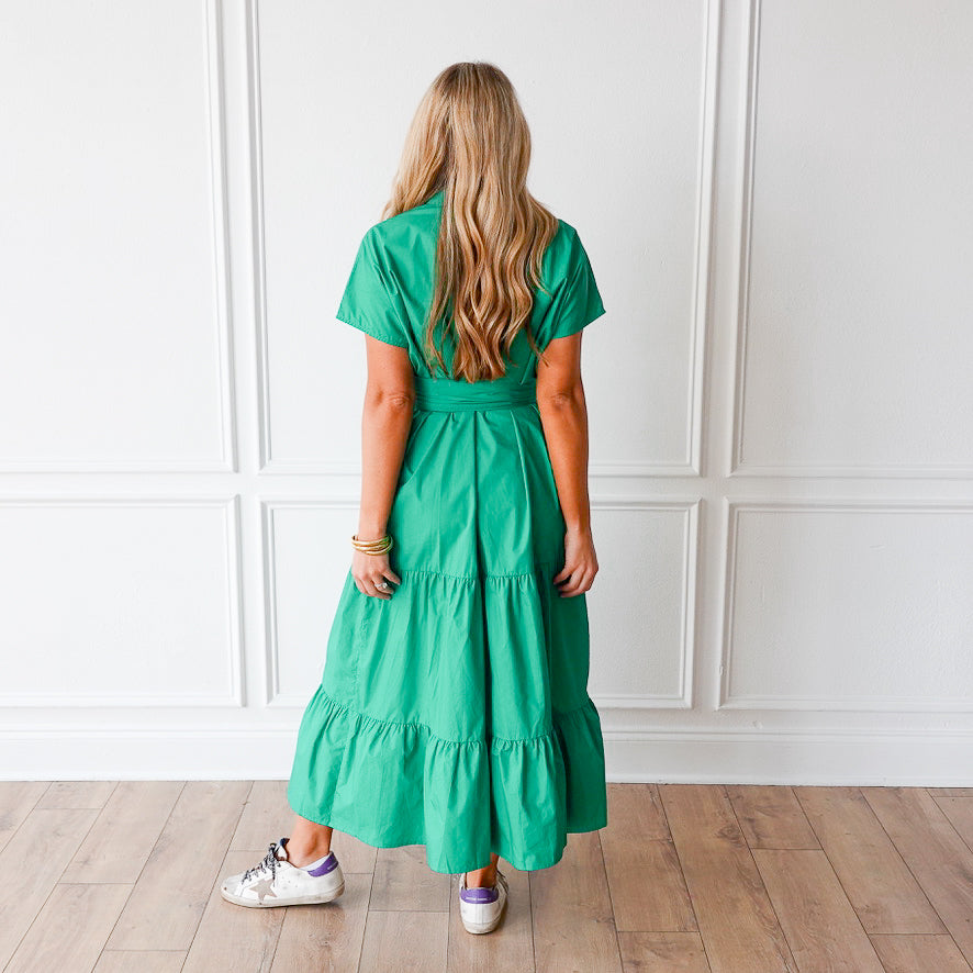 Caryn Lawn Gayle Dress Green