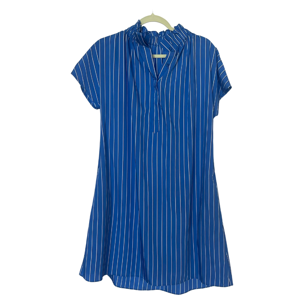 Caryn Lawn Emily Dress Royal Stripe