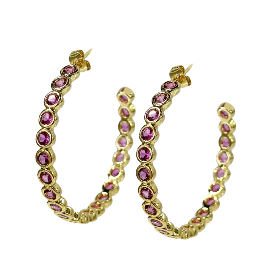 Caryn Lawn Holly Hoop Hot Pink