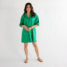 Load image into Gallery viewer, Caryn Lawn Celia Dress Kelly Sequin