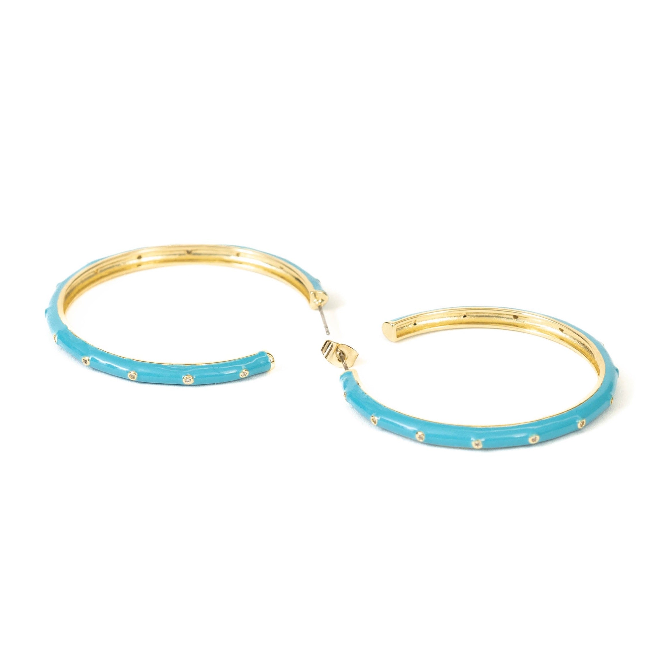 Caryn Lawn Mirabella Hoop Turquoise