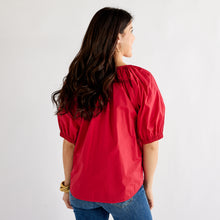Load image into Gallery viewer, Caryn Lawn Gia Top Red