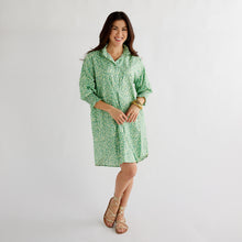 Load image into Gallery viewer, Caryn Lawn Kimberly Dress Green Poppy