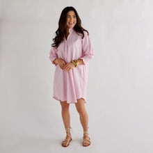 Load image into Gallery viewer, Caryn Lawn Kimberly Dress Opposite Pink Stripe