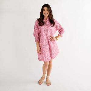 Caryn Lawn Kimberly Dress Pink Poppy