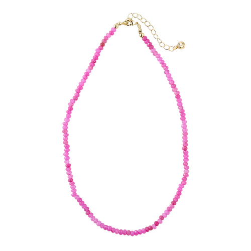Caryn Lawn Palermo Necklace Mini Hot Pink