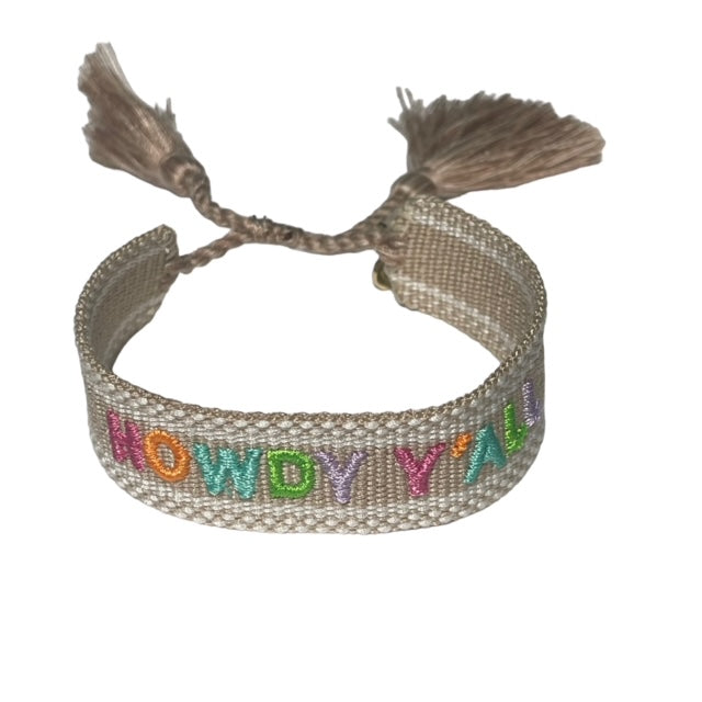 Caryn Lawn Woven Friendship Howdy Y'all