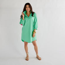 Load image into Gallery viewer, Caryn Lawn Preppy Star Dress Green