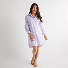 Load image into Gallery viewer, Caryn Lawn Preppy Star Dress Lilac