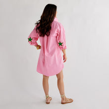 Load image into Gallery viewer, Caryn Lawn Preppy Star Dress Pink