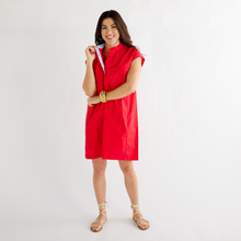 Load image into Gallery viewer, Caryn Lawn Seaside Dress Red