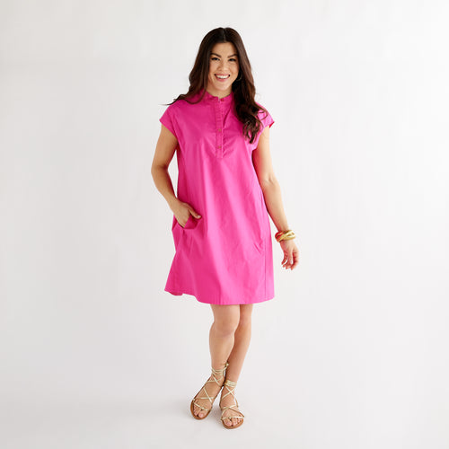 Caryn Lawn Seaside Dress Light Pink