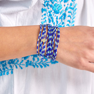 Caryn Lawn Malibu Wrap Bracelet/Necklace - Royal/Turq