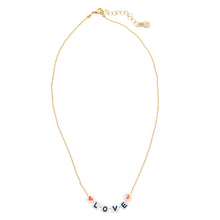 Load image into Gallery viewer, Caryn Lawn Beaded Word Necklace- Love