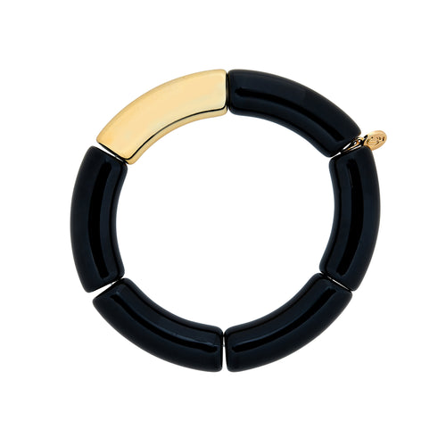 Caryn Lawn Palm Beach Bracelet Thick Duo Black/Gold