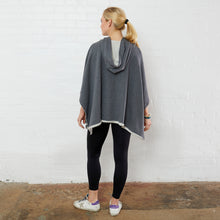 Load image into Gallery viewer, Caryn Lawn Everyday Poncho Charcoal