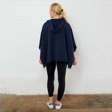 Load image into Gallery viewer, Caryn Lawn Everyday Poncho Navy