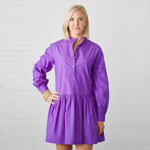 Caryn Lawn Morgan Mini Dress Purple