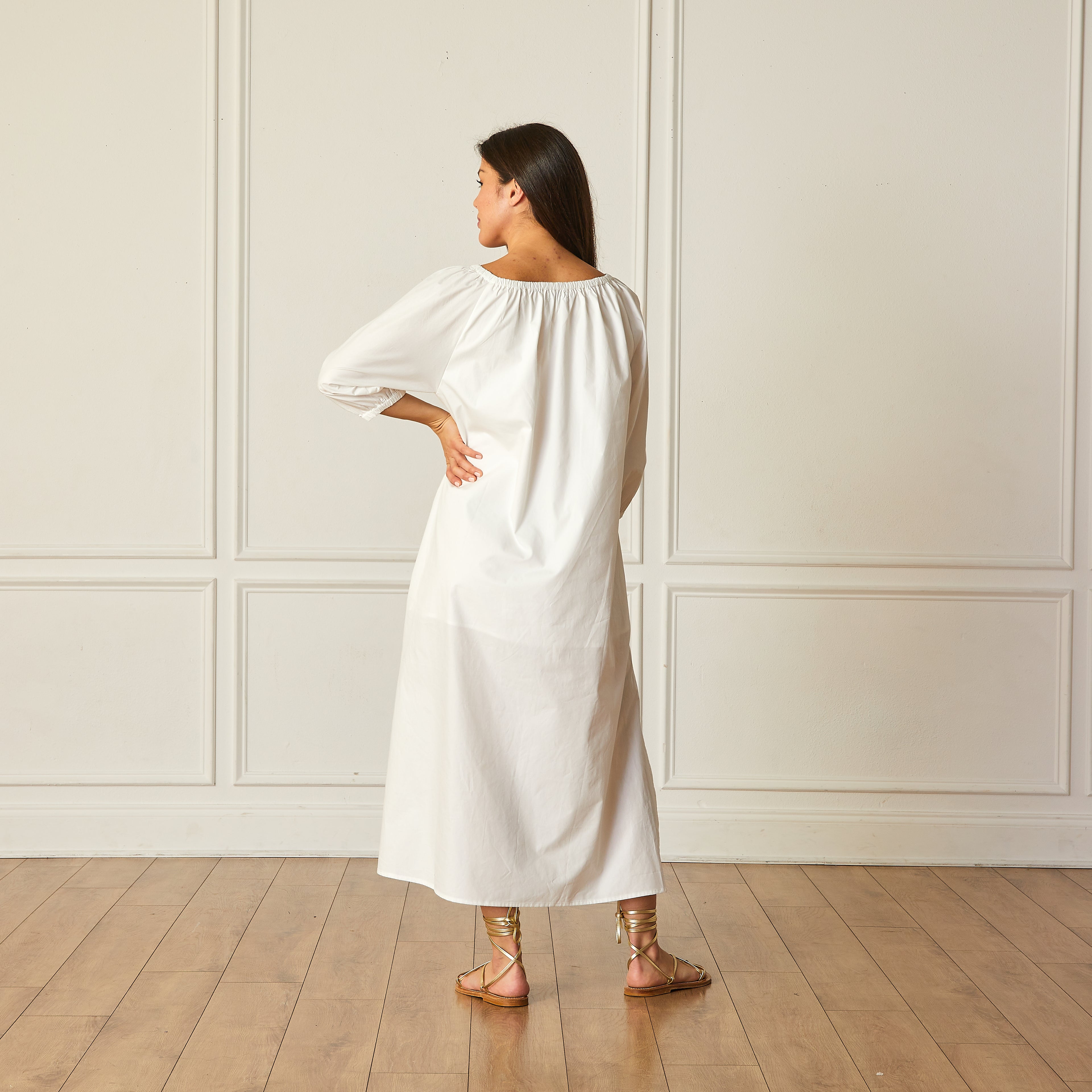 Caryn Lawn Lawson Dress White
