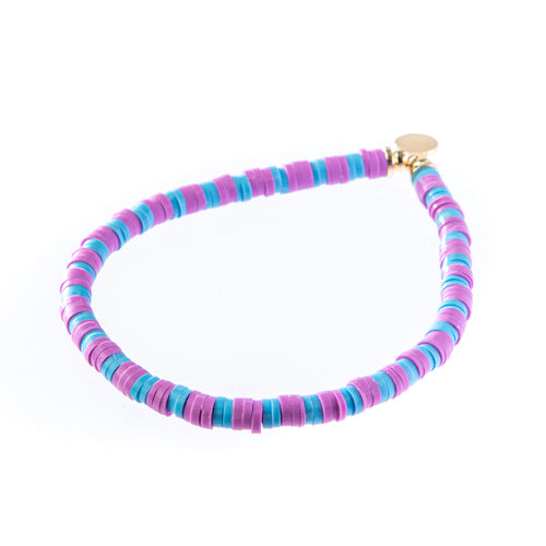 Caryn Lawn Seaside Skinny Bracelet- Lilac & Light Blue