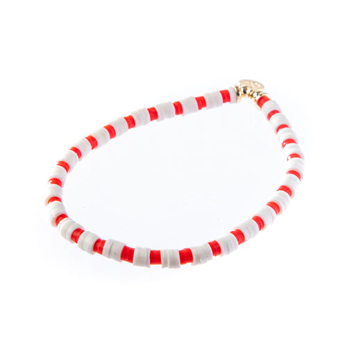 Caryn Lawn Seaside Skinny Bracelet- Cherry & Cream