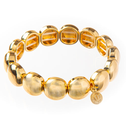 Caryn Lawn Bubble Bracelet - Gold 12mm