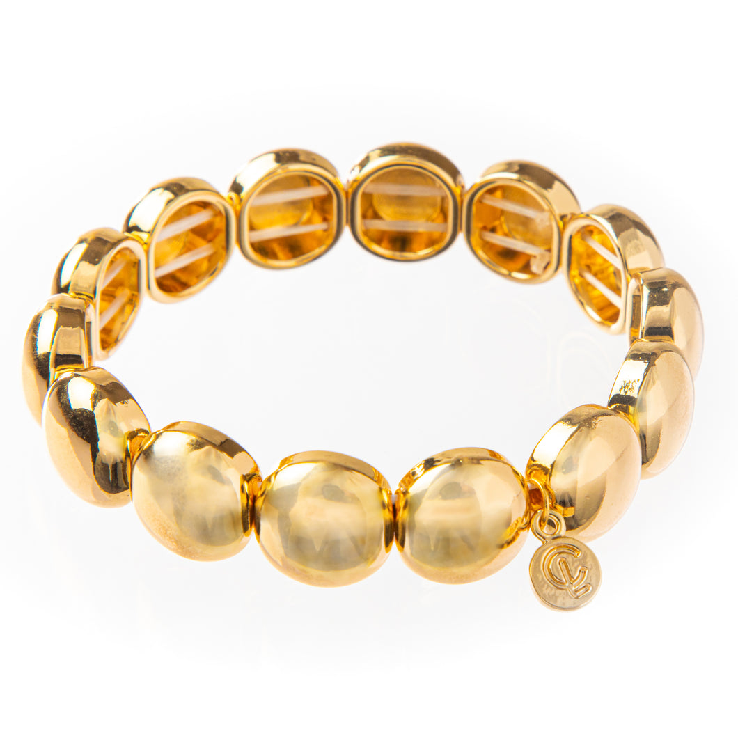 Caryn Lawn Bubble Bracelet - Gold 12mm