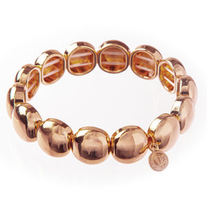 Caryn Lawn Bubble Bracelet- Rose Gold 10mm