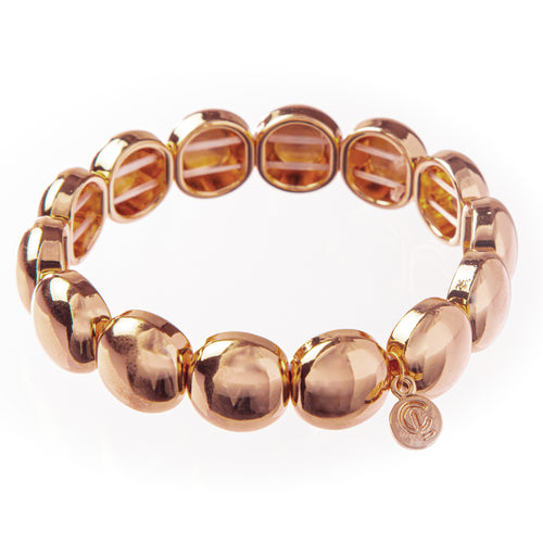Caryn Lawn Bubble Bracelet- Rose Gold 10mm
