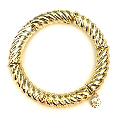 Caryn Lawn Palm Beach Swizzle Bracelet Gold