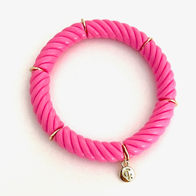 Caryn Lawn Palm Beach Swizzle Bracelet Pink Lemonade