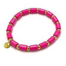 Load image into Gallery viewer, Caryn Lawn Poppy Bracelet Hot Pink