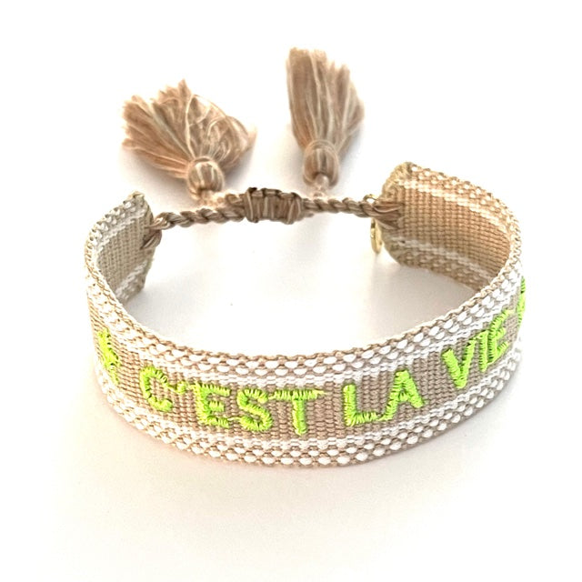 Caryn Lawn Woven Friendship Bracelet C'est La Vie
