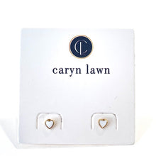 Load image into Gallery viewer, Caryn Lawn Teeny Tiny Heart Earring White