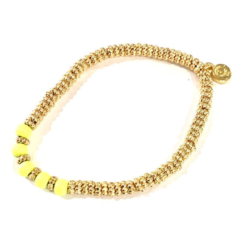 Caryn Lawn Cozumel Stretch Bracelet- Neon Yellow