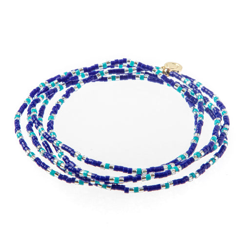 Caryn Lawn Malibu Wrap Bracelet/Necklace - Royal/Turq