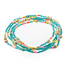 Load image into Gallery viewer, Caryn Lawn Malibu Wrap Bracelet/Necklace Turquoise Multi