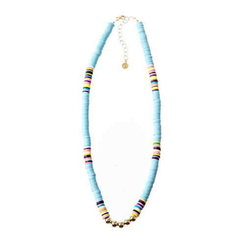 Caryn Lawn Seaside Necklace- Pale Blue