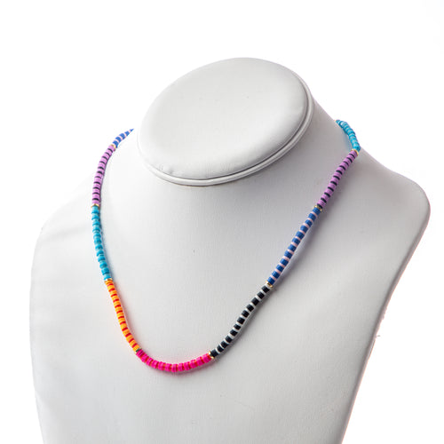Caryn Lawn Seaside Skinny Necklace- Colorblock
