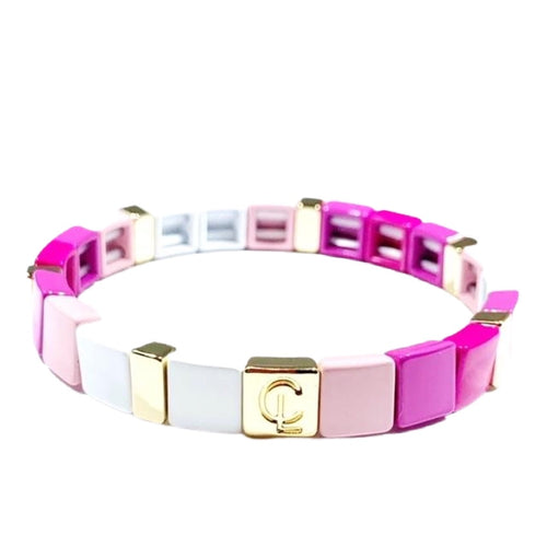 Caryn Lawn Tile Bracelet- Pink Ombre