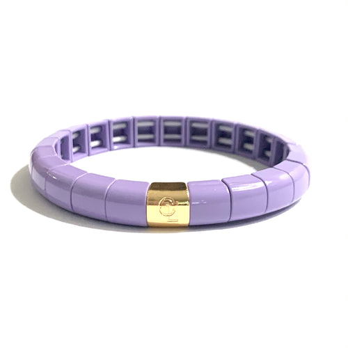 Caryn Lawn Tile Tube Bracelet- Lavender