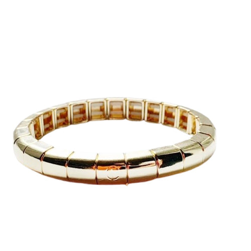 Caryn Lawn Tile Tube Bracelet- Gold