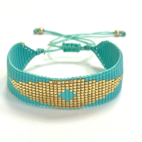 Caryn Lawn Friendship Bracelet Turquoise